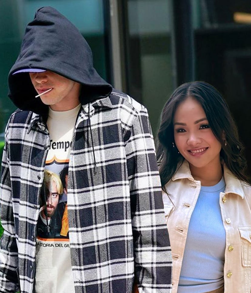 A meme of Pete Davidson and Jenn Tran. Screenshot via Instagram