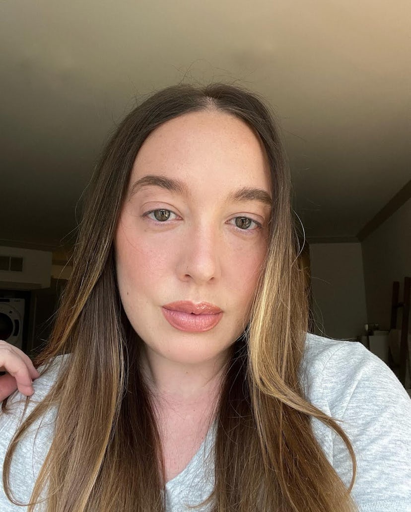 Olivia Rose Rushing tests the ghd Duet Blowdry ahead of its launch.