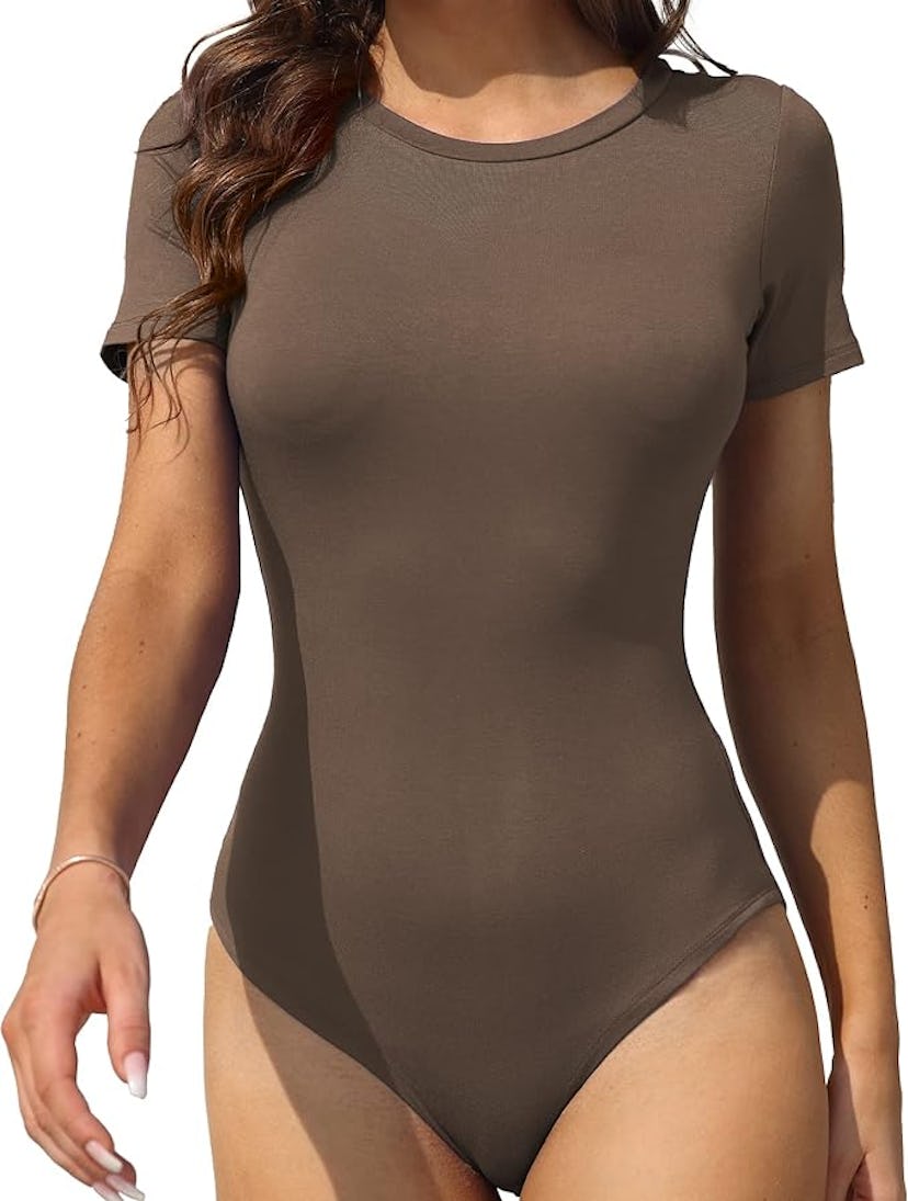 LAOLASI Round Neck Bodysuit 