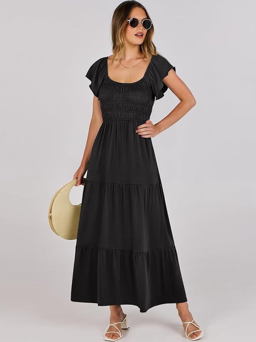 ANRABESS Tiered Maxi Dress