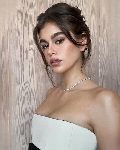 Kaia Gerber updo