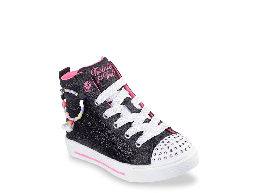 Skechers Twinkle Toes Twinkle Sparks Charm Bestie High-Top Sneaker