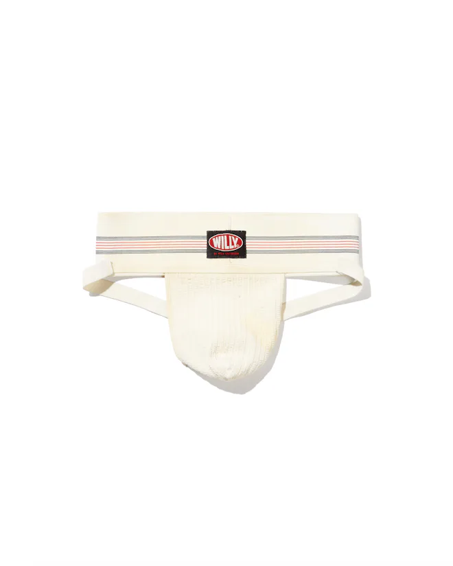 Willy Chavarria Kirli Willy Jockstrap Beyaz