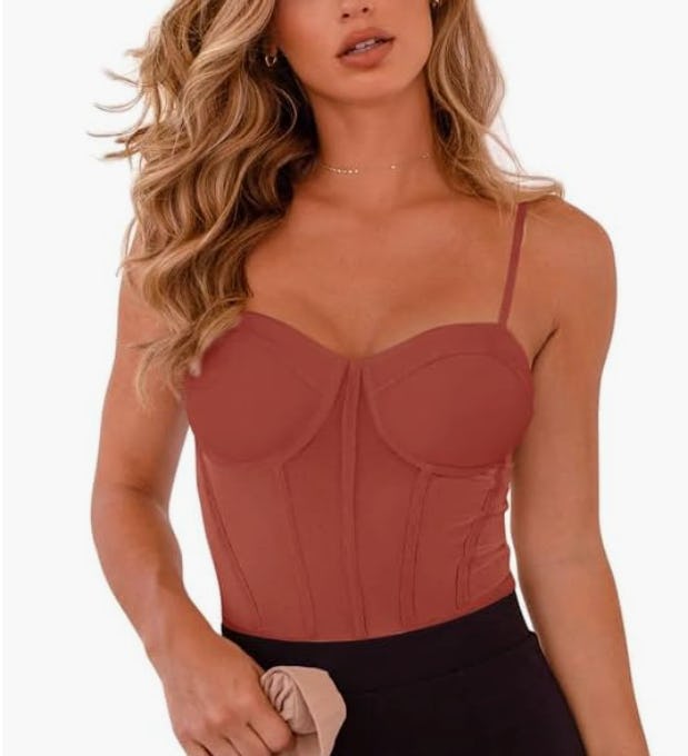 REORIA Corset Bodysuit