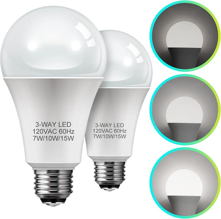 LOHAS 3-Way LED Light Bulbs (2-Pack)