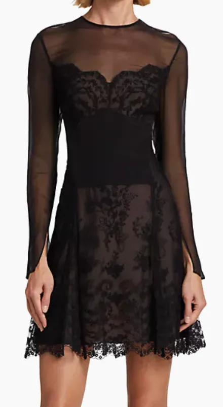 Halle Berry Stunned In A Sheer Lace Midi Dress With Lingerie-Inspired  Accents