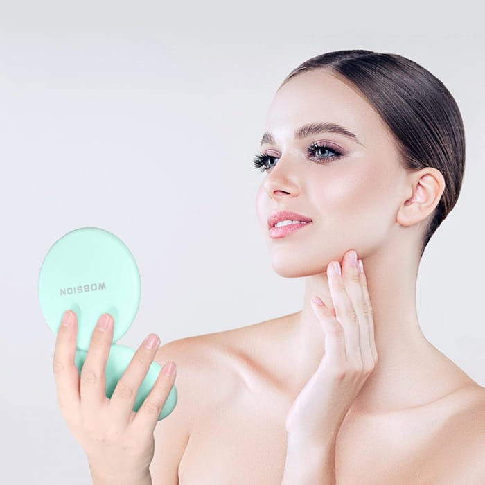 wobsion LED Lighted Travel Makeup Mirror