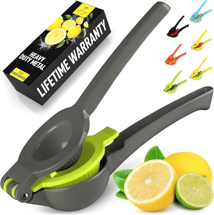 Zulay Metal 2-In-1 Lemon Squeezer