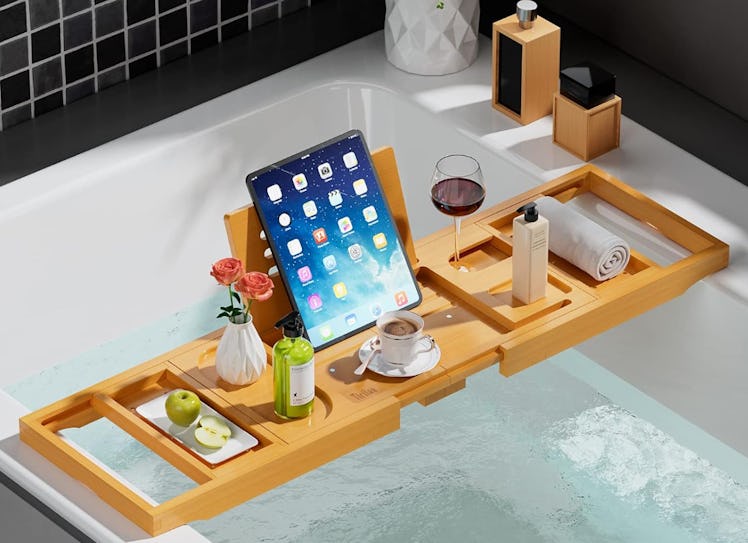 Yirilan Premium Bathtub Tray Caddy