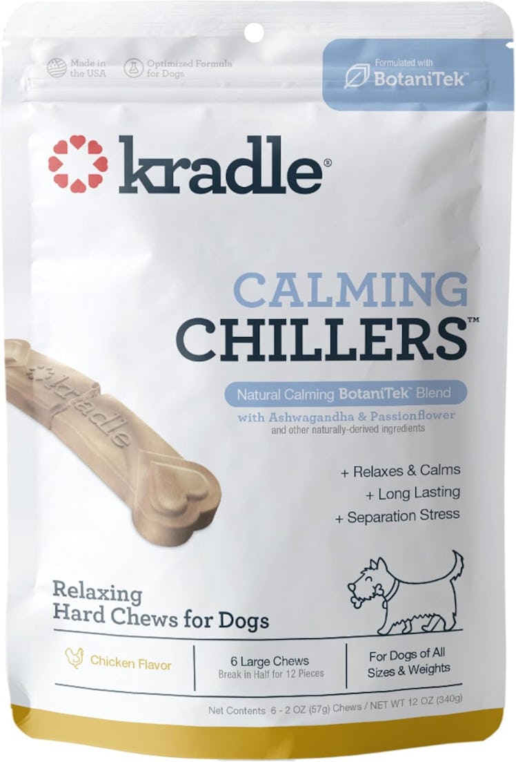 Kradle Chillers Dog Calming Chews (6-Pack)