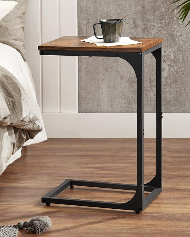 VASAGLE C-Shaped End Table