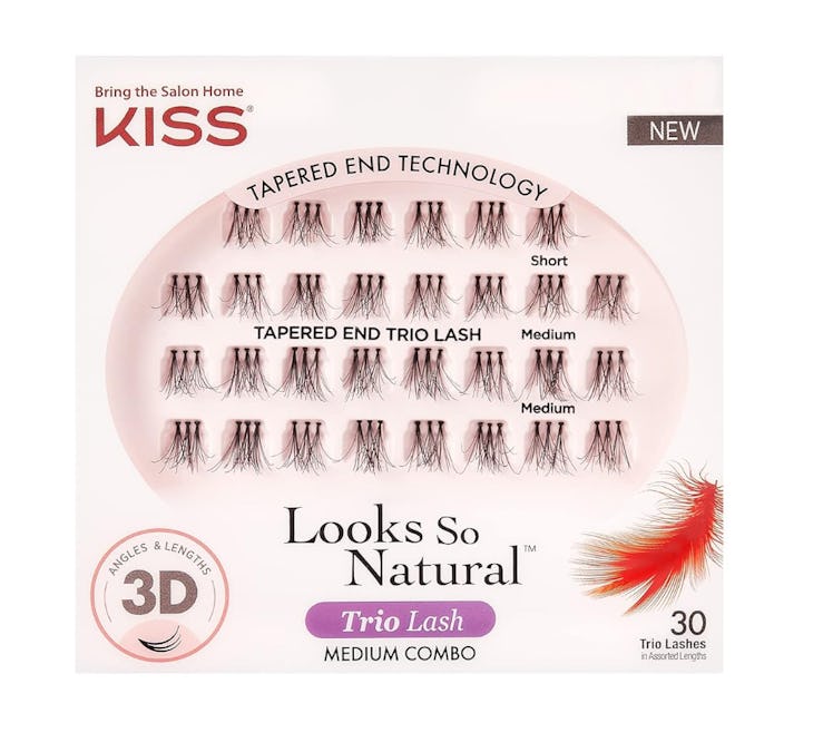 KISS Looks So Natural Trio Lash Medium Combo Pack (30 Clusters)