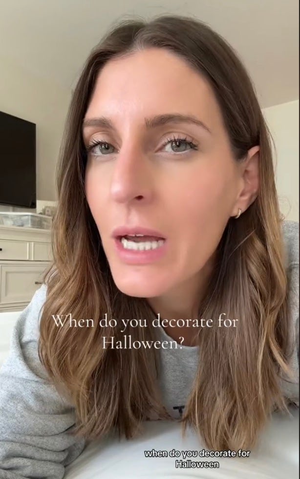This Mom Wonders If It’s "Too Early" To Start Decorating Her House For Halloween