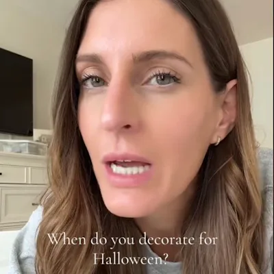 This Mom Wonders If It's "Too Early" To Start Decorating Her House For Halloween