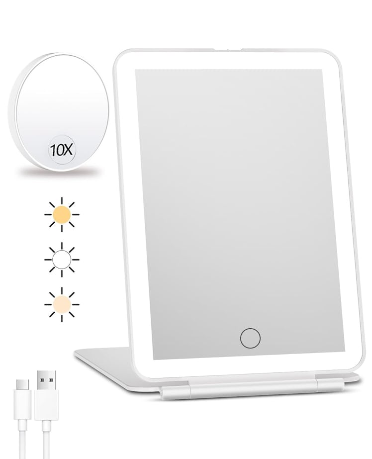 FUNTOUCH Rechargeable Travel Makeup Mirror