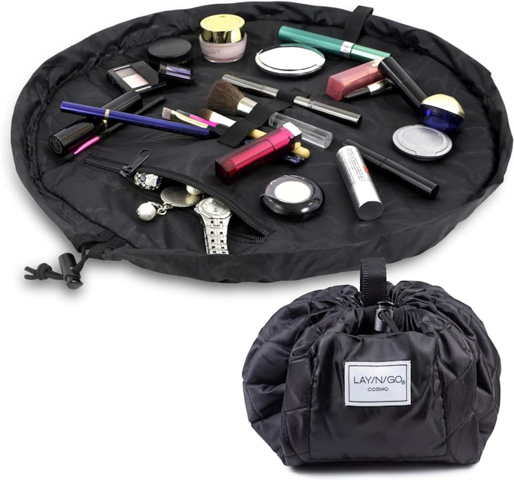 Lay-n-Go Cosmo Drawstring Cosmetic & Makeup Bag Organizer