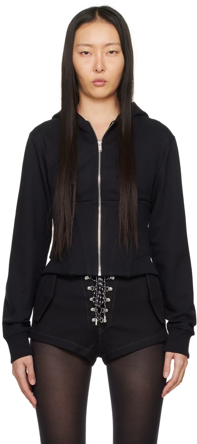 トップス 2000Archives CORSET JERSEY HOODIE ○2000ARCHIVES○CORSET JERSEY HOODIE フーディ