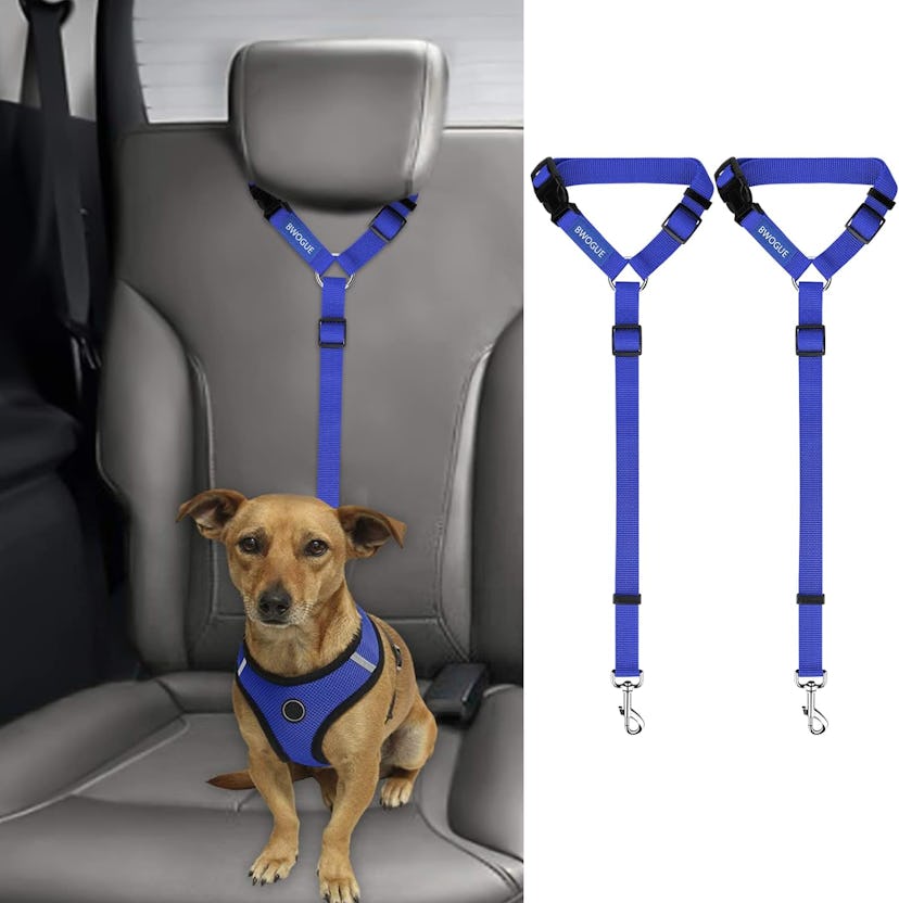 BWOGUE Dog Car Safety Seat Belt Strap, 2-Pack