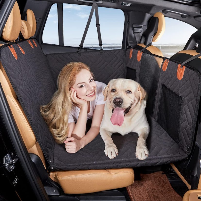 YJGF Back Seat Extender & Dog Car Seat Cover