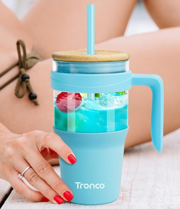 Tronco 32-Ounce Glass Tumbler with Handle