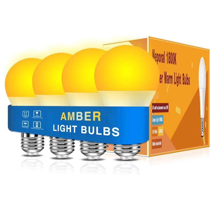 Neporal Amber Light Bulbs (4-Pack)