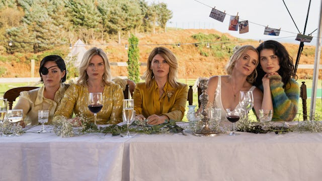 Sarah Greene, Eva Birthistle, Sharon Horgan, Anne-Marie Duff and Eve Hewson in "Bad Sisters," premie...
