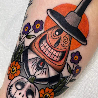 Nightmare Before Christmas mayor of halloween town tattoo