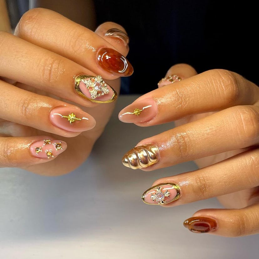 Brown Nail Art That Feels Like Luxury