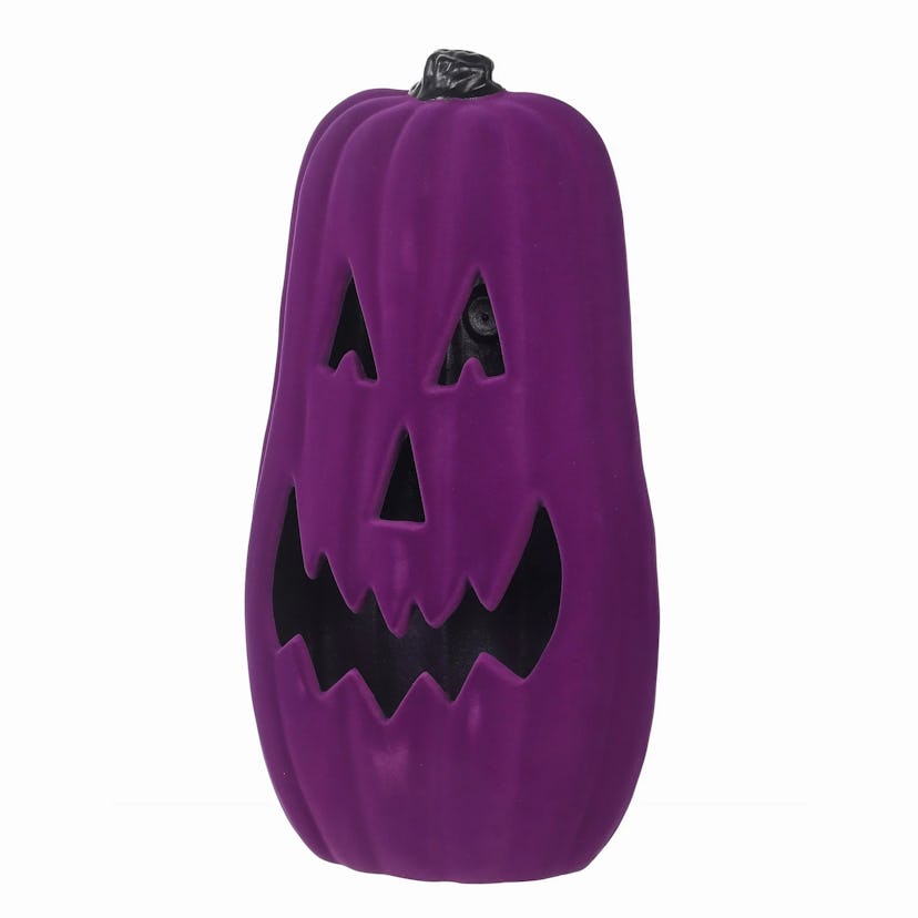 27" Purple Light-up Jack-o’-Lantern