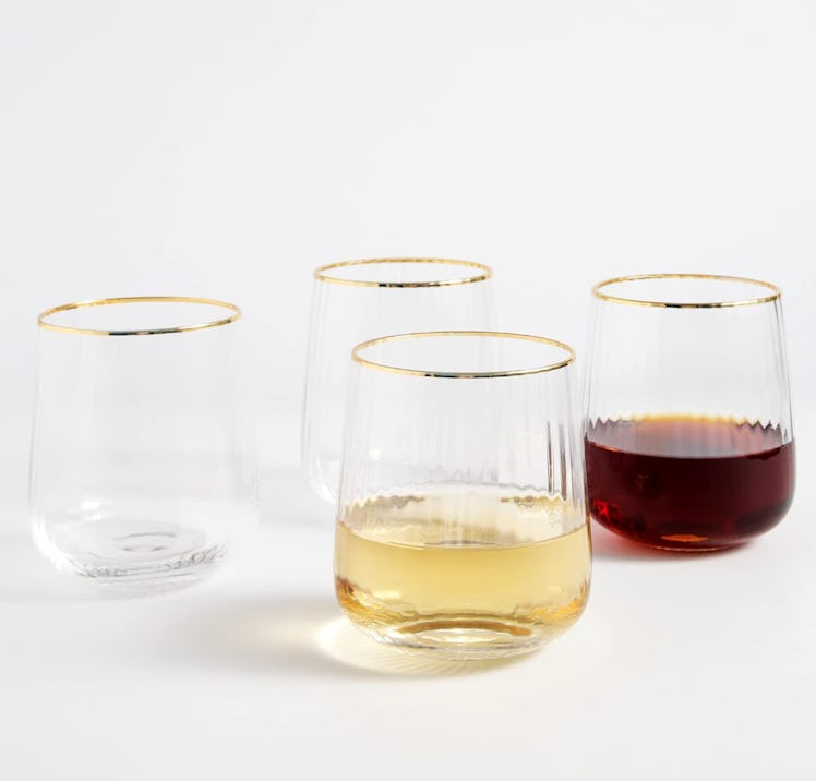 Lysenn Stemless Wine Glasses (4-Pack)