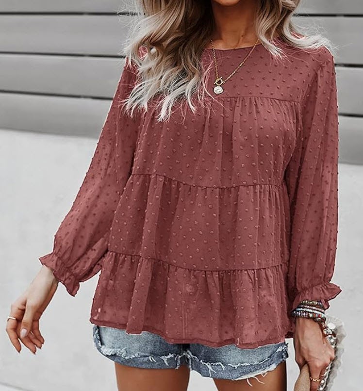 PRETTYGARDEN Loose Chiffon Blouse