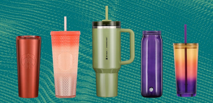 Starbucks' fall 2024 merchandise collection debuts on Aug. 22 and includes a new olive green Stanley...
