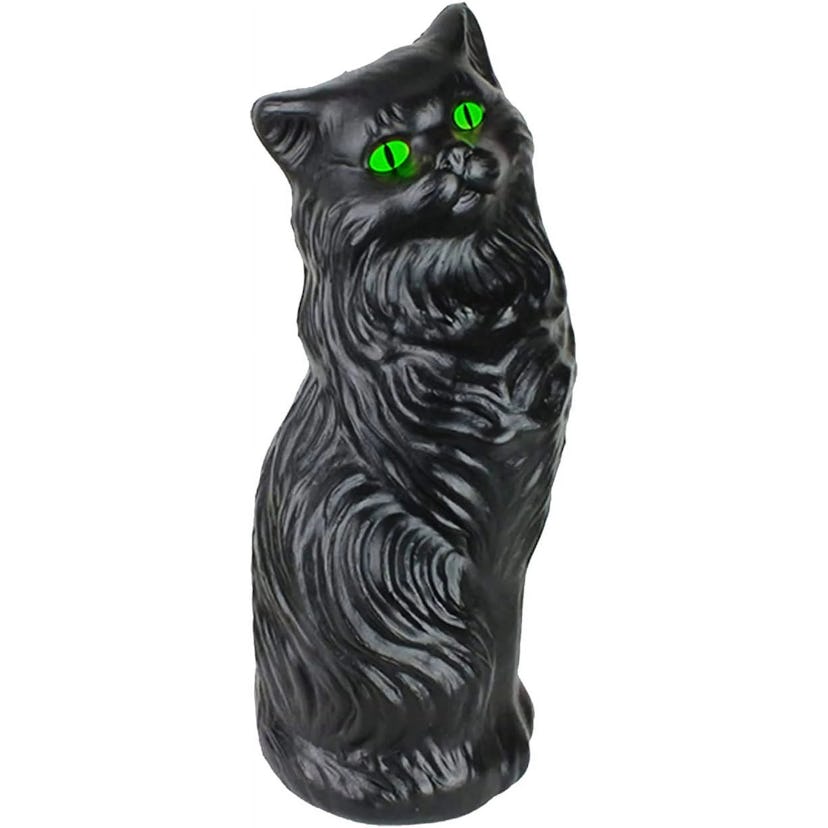 Halloween Black Cat Statue