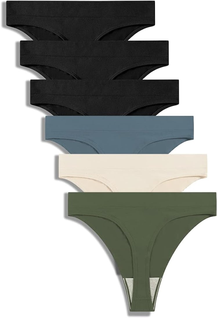 GRANKEE Seamless Thongs (6-Pack)