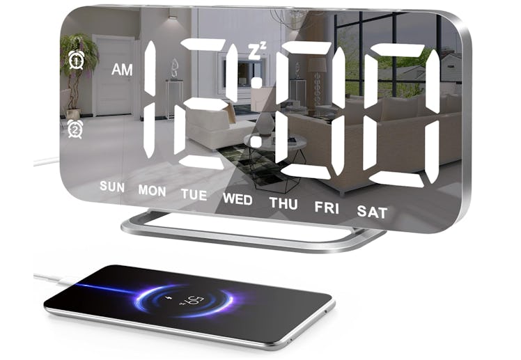 Super Slim LED Digital Alarm Clock