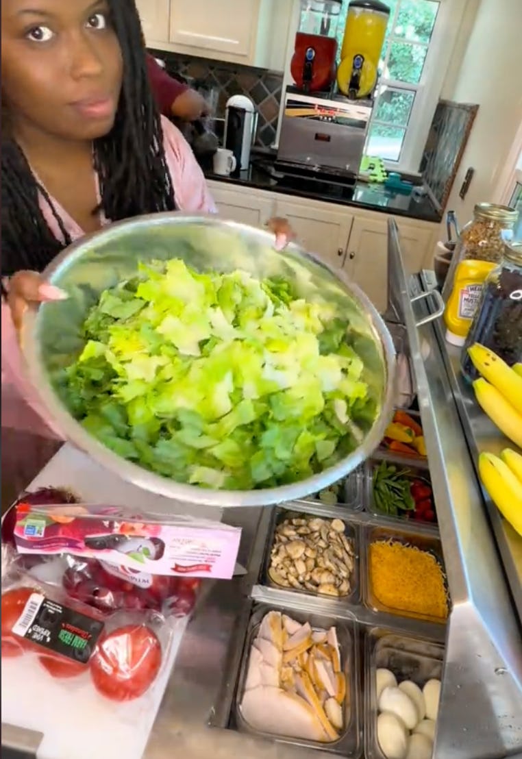 This Mom Has A Restaurant-Style Salad Bar In Her Kitchen To Encourage Nutritious Eating