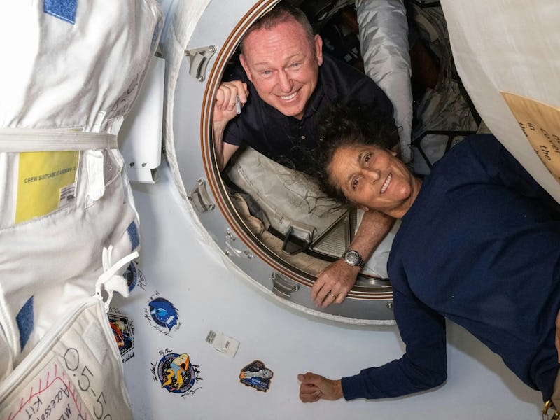Butch Wilmore and Suni Williams onboard the space station.