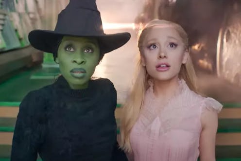 Cynthia Erivo and Ariana Grande in the 'Wicked' trailer.