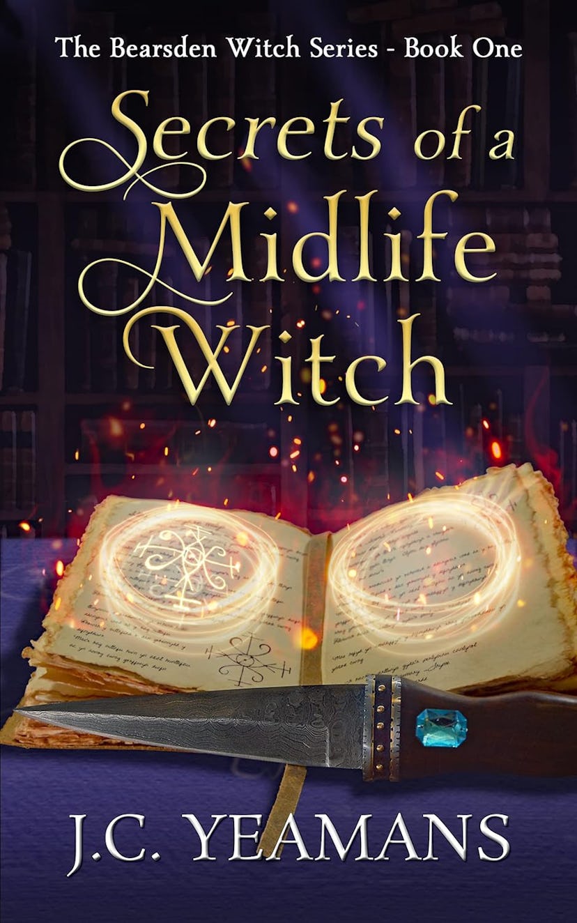 ‘Secrets of a Midlife Witch’ by J.C. Yeamans, a great read if you love cozy fall books