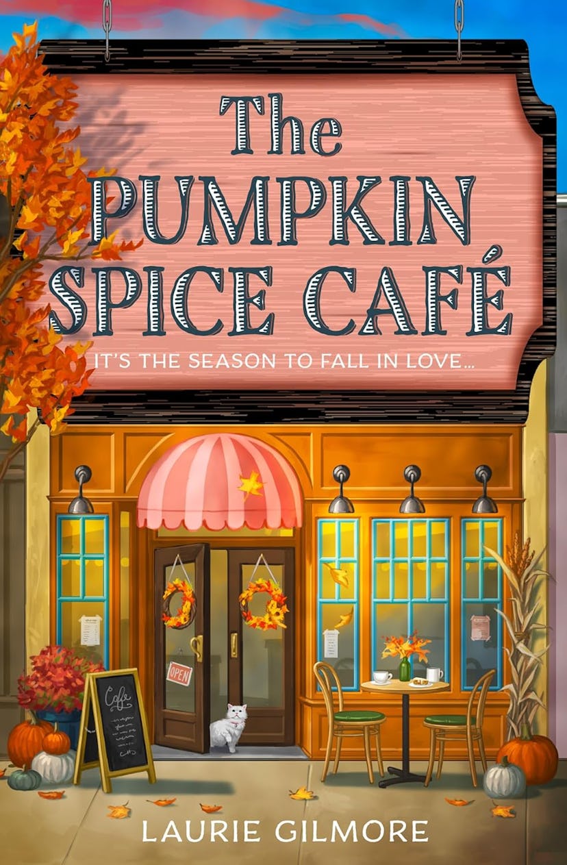 Cover of 'The Pumpkin Spice Café' by Laurie Gilmore, a great read if you love cozy fall books