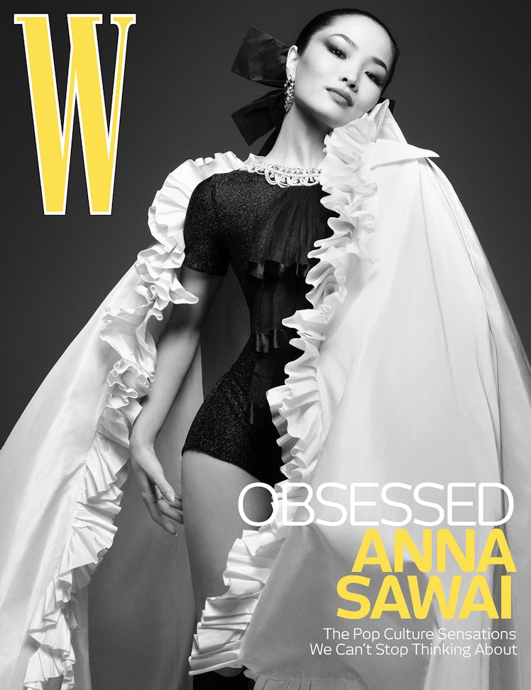 Anna Sawai on cover of W magazine