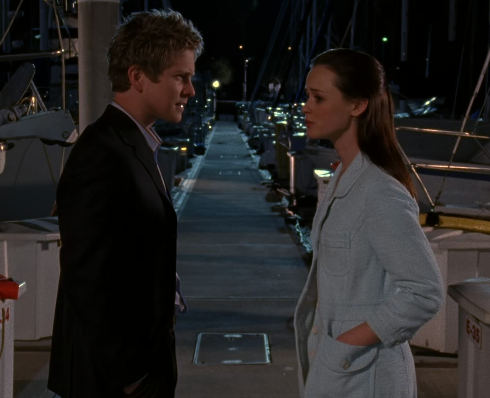 Rory and Logan on Gilmore Girls. Screenshot via Netflix