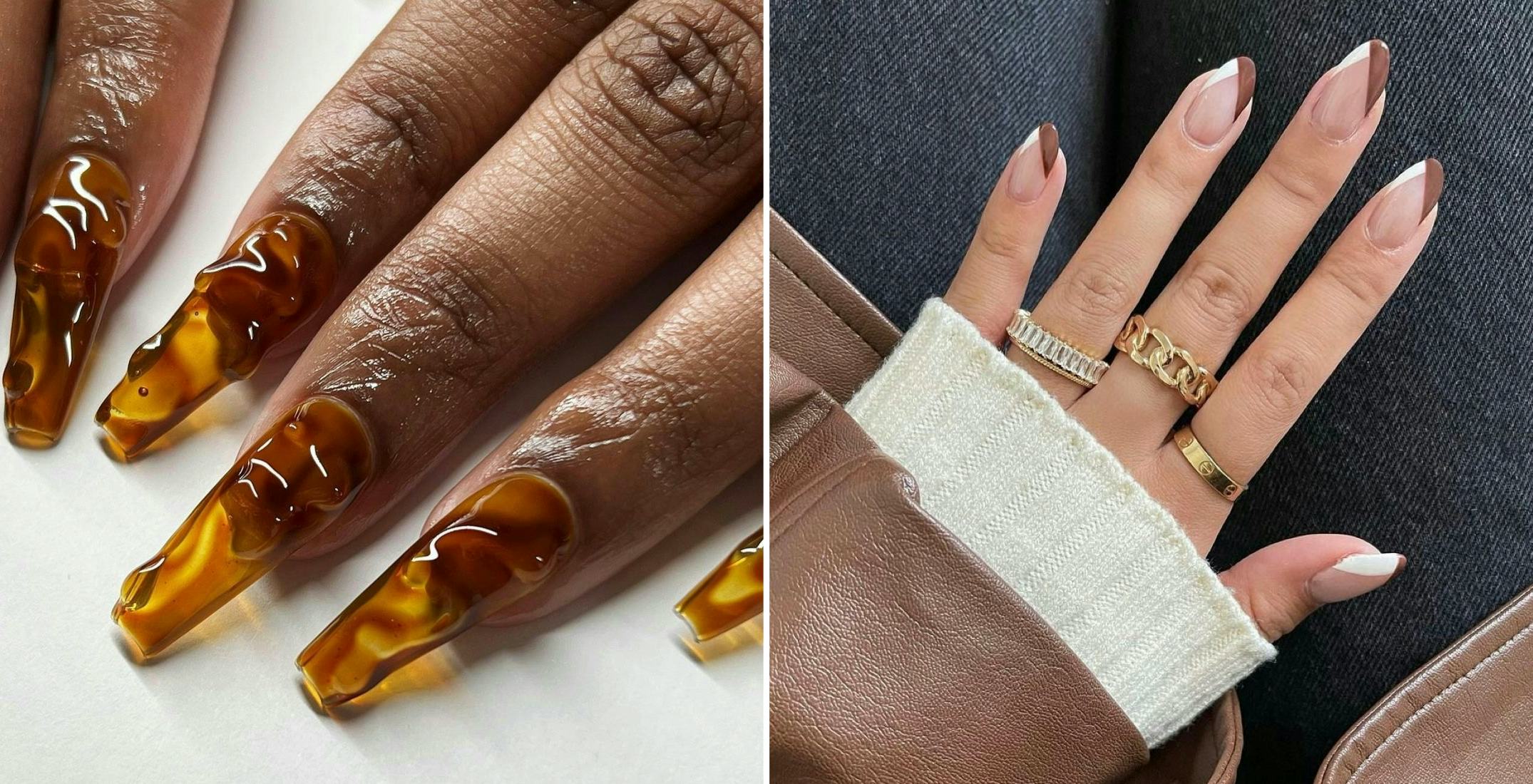 Rich Chocolate Bark Nail Art That Feels Luxe