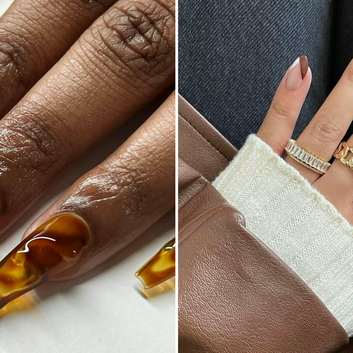 Rich Chocolate Bark Nail Art That Feels Luxe