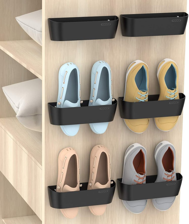 Yocice Wall-Mounted Shoes Rack (Set Of 6)