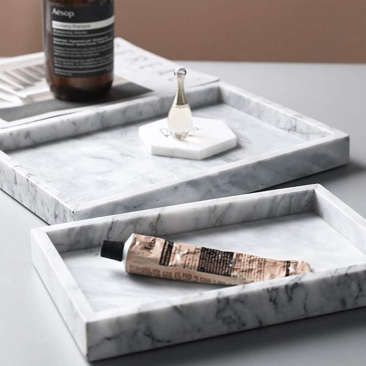 Tahit Natural Marble Tray 