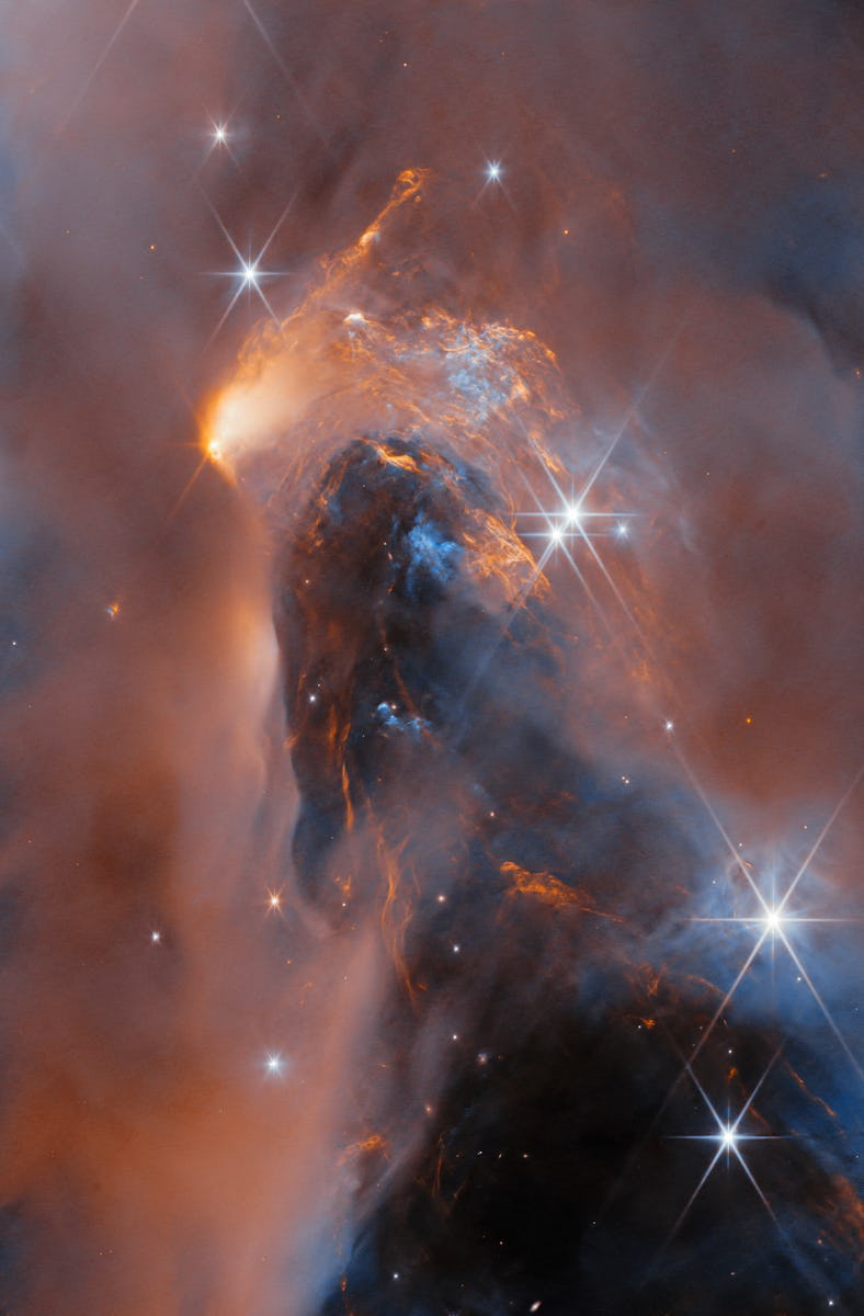 photo of a nebula and stars in space