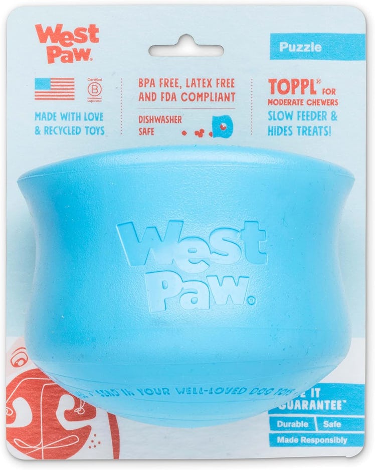 WEST PAW Zogoflex Toppl Treat Dispensing Dog Toy Puzzle