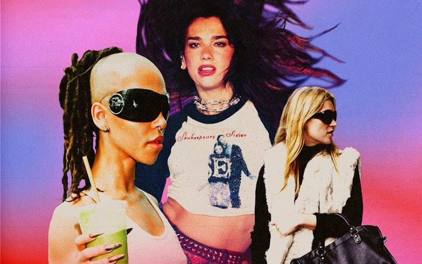 FKA Twigs, Dua Lipa, and Kate Moss wearing vintage pieces from Balenciaga, Dior, and more bought sec...