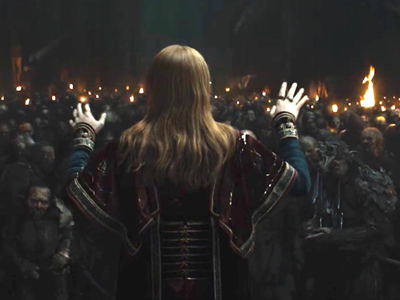 Jack Lowden as the flashback Sauron.